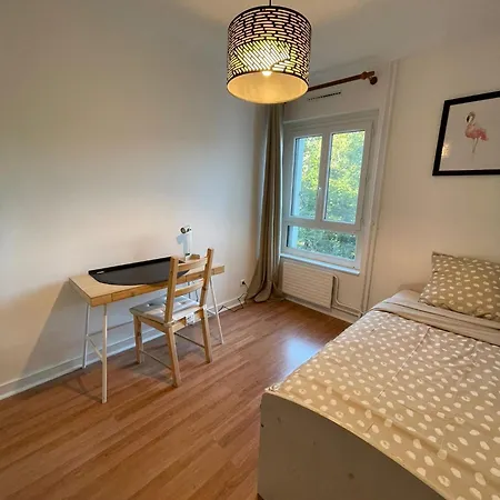 Chambre - 5min Rer A & Proche Universites - Colocation Hommes Gæstehus *